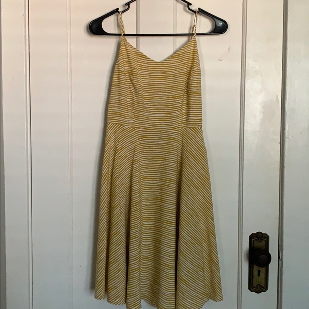 Old Navy mustard stripped Day dress
